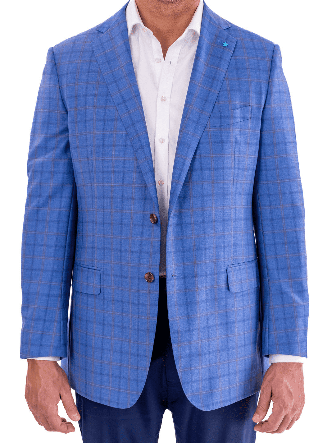Light blue plaid sport coat outlet