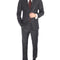 Blujacket SUITS Blujacket Men's Charcoal Gray 100% Wool Canvassed Regular Fit Suit