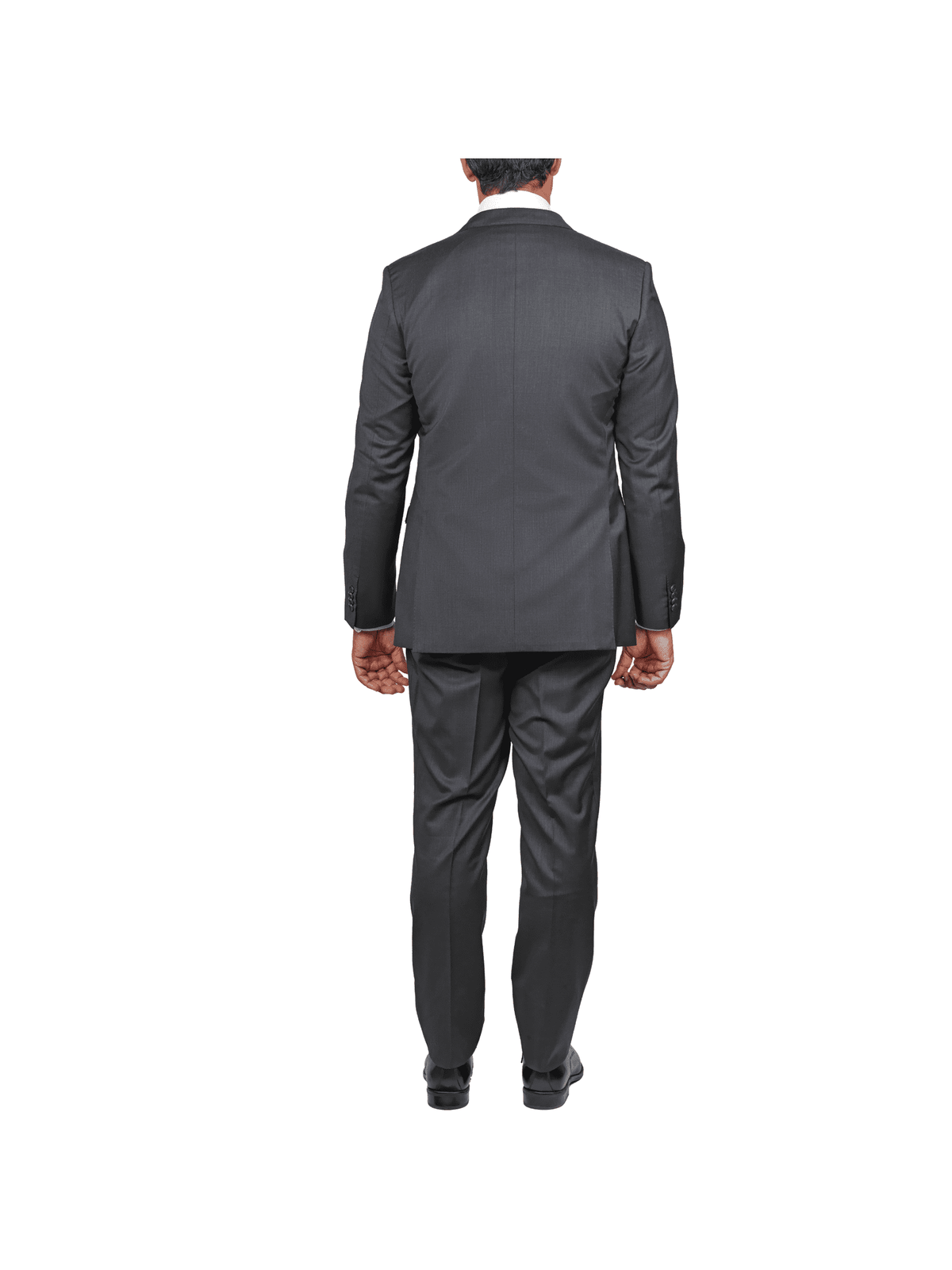 Blujacket SUITS Blujacket Mens Charcoal Grey 100% Marzotto Wool Trim Fit Suit
