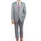 Blujacket SUITS Blujacket Mens Light Gray Wool Cashmere Regular Fit 2 Piece Suit