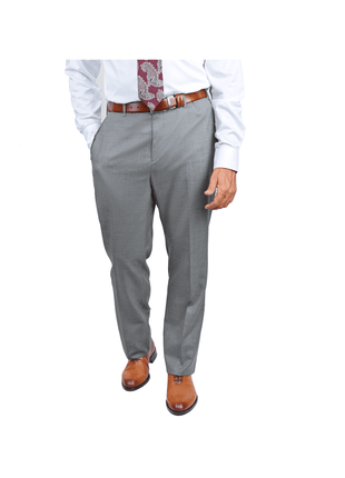 Blujacket SUITS Blujacket Mens Light Gray Wool Cashmere Regular Fit 2 Piece Suit