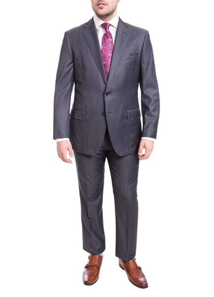 Blujacket TWO PIECE SUITS Blujacket Classic Fit Blue Textured Two Button Half Canvassed Wool Suit