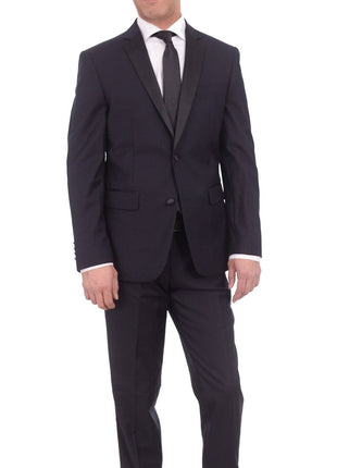 Navy blue slim fit tuxedo