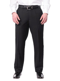 Thumbnail for Braveman TWO PIECE SUITS Braveman Mens Solid Black Classic Fit Tuxedo Suit With Satin Lapels