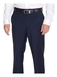 Thumbnail for Calvin Klein PANTS 34X29 Calvin Klein Regular Fit Solid Navy Blue Flat Front Washable Dress Pants