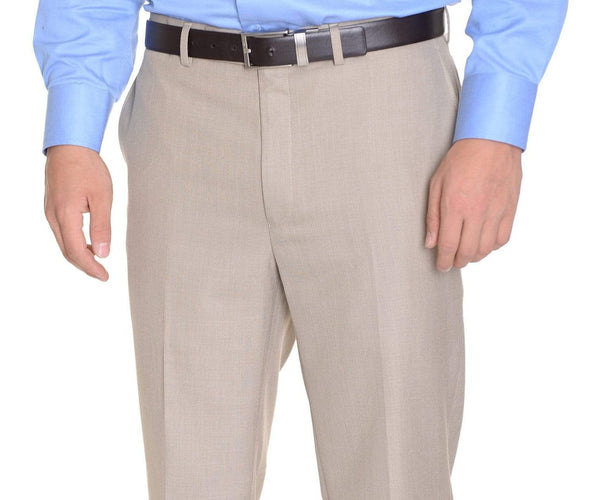 Shop Calvin Klein Slim Fit Tan Washable Dress Pants | The Suit Depot Shop Calvin Klein Slim Fit Tan Washable Dress Pants | The Suit Depot