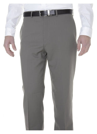 Calvin Klein Sale Pants 36X29 Calvin Klein Mens Slim Fit Taupe Herringbone Flat Front Wool Dress Pants