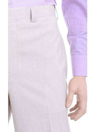 Calvin Klein Sale Pants Calvin Klein Regular Fit Tan Striped Flat Front Dress Pants