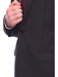 Thumbnail for Calvin Klein TWO PIECE SUITS Calvin Klein Extreme Slim Fit Solid Charcoal Gray Two Button Wool Suit