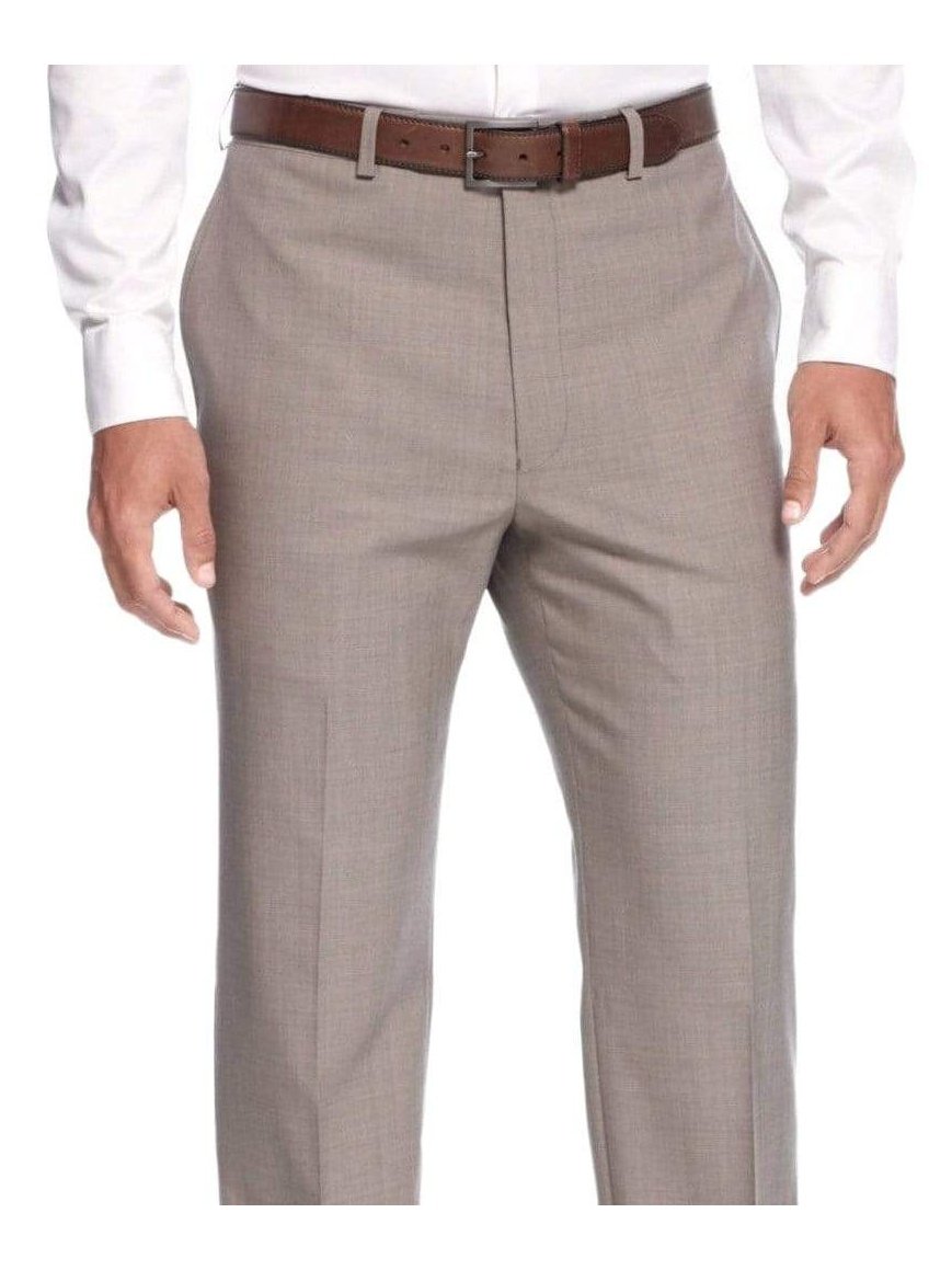 Calvin Klein TWO PIECE SUITS Calvin Klein Extreme X Slim Fit Light Gray Mini Check Two Button Wool Suit