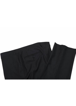 Canali SUITS 44R CANALI 1934 Mens Black Pinstripe 100% Wool Suit 44R (54 EU) Classic Fit Fit $2195
