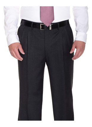 Canali TWO PIECE SUITS Canali 38S 48 40S Drop 4 Solid Heather Charcoal Gray Three Button Wool Suit
