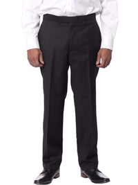 Thumbnail for Caravelli TWO PIECE SUITS Caravelli Mens Black Pindot Slim Fit 3 Piece Tuxedo Suit With Satin Lapels