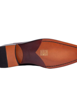 Carrucci Carrucci Mens Chestnut Brown Slip-on Chelsea Leather Dress Boots