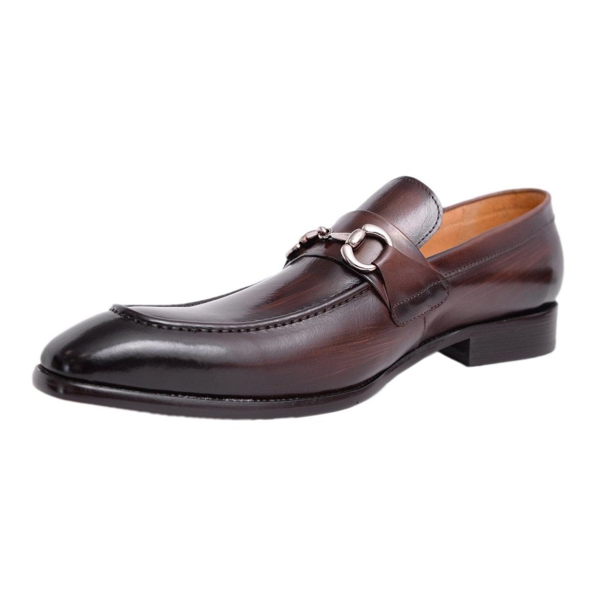 Carrucci Burgundy Burnished Calfskin Rubber Soled Wholecut Oxford Shoes  KS518-01 - $149.90 :: Upscale Menswear - UpscaleMenswear.com
