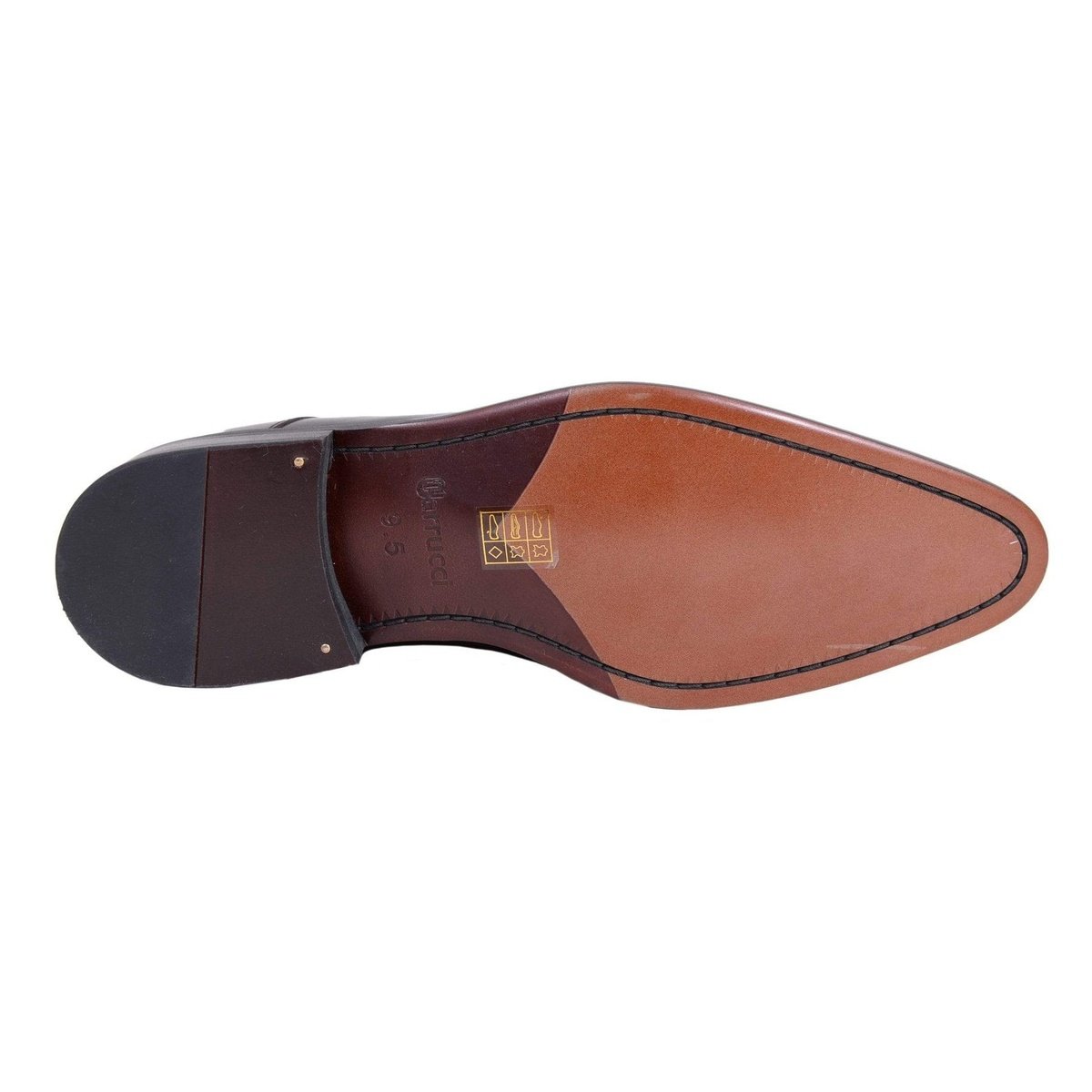 Carrucci Men's Genuine Leather Brown Lace Up Oxford Brogues Dress Shoes, 9 Carrucci Men's Genuine Leather Brown Lace Up Oxford Brogues Dress Shoes, 9
