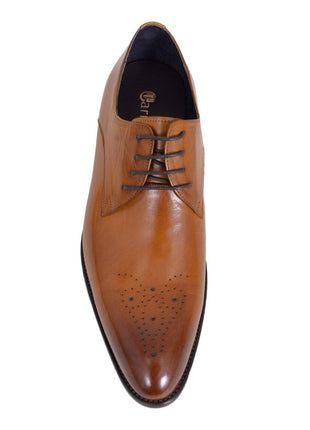 Carrucci Shoes For Amazon Carrucci Men's Genuine Leather Cognac Brown Lace Up Oxford Brogues Dress Shoes