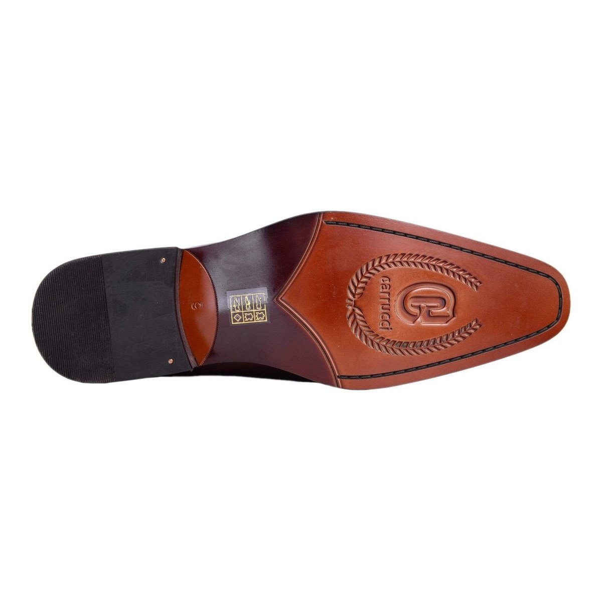 Carrucci Mens Brown Chestnut Whole Cut Oxford Leather Dress Shoes, 9 Carrucci Mens Brown Chestnut Whole Cut Oxford Leather Dress Shoes, 9