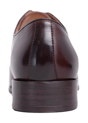 Carrucci Shoes For Amazon Carrucci Mens Brown Chestnut Whole Cut Oxford Leather Dress Shoes