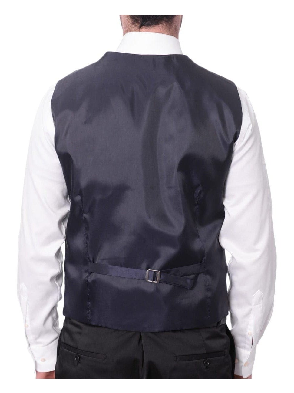 Cemden Sale Suits Cemden Men's Navy Blue 3 Piece 1-button Slim Fit Tuxedo Suit