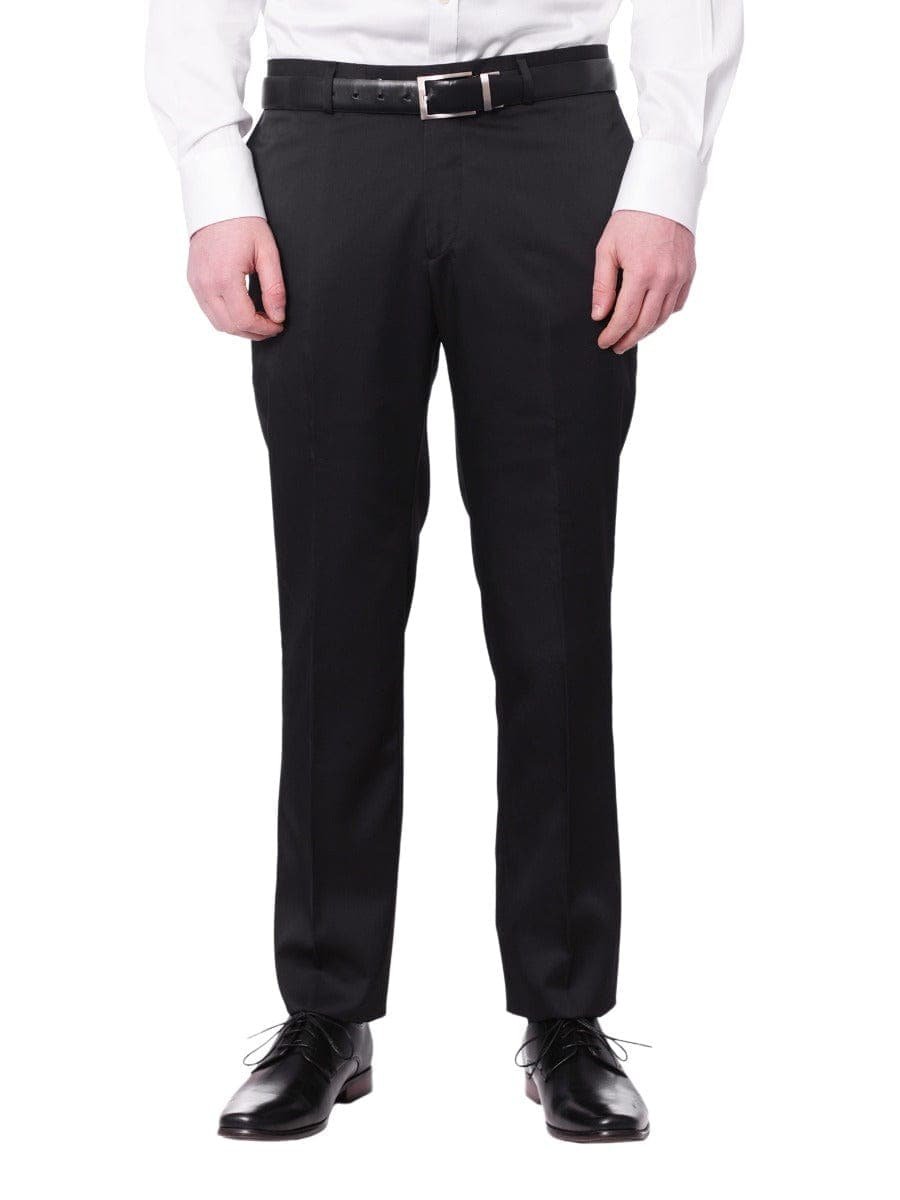 Cemden Sale Suits Cemden Men's Navy Blue 3 Piece 1-button Slim Fit Tuxedo Suit