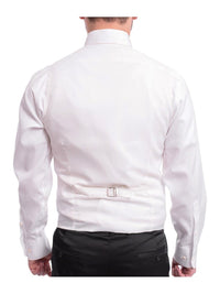 Thumbnail for Cemden Sale Suits Cemden Slim Fit Textured White One Button Three Piece Tuxedo Suit