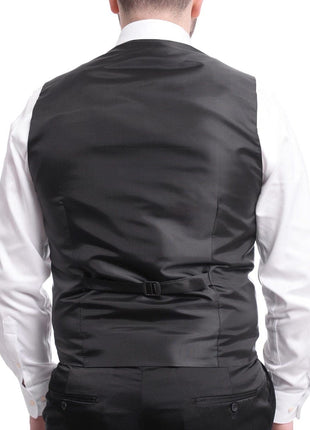 Cemden THREE PIECE SUITS Cemden Extra Slim Fit Burgundy Diamond Motif One Button Three Piece Tuxedo