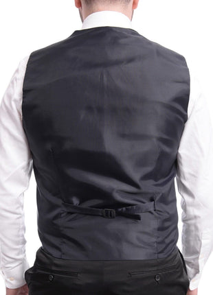Cemden TUXEDOS Cemden Extra Slim Fit Blue Diamond Motif One Button Tuxedo With Matching Vest