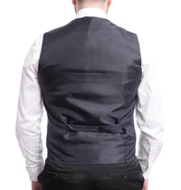 Thumbnail for Cemden TUXEDOS Cemden Extra Slim Fit Navy Blue Textured One Button Tuxedo With Matching Vest