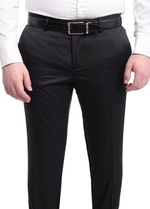 Cemden TUXEDOS Cemden Extra Slim Fit Navy Blue Textured One Button Tuxedo With Matching Vest