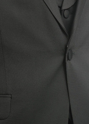 Cemden TUXEDOS Cemden Extra Slim Fit Textured Hunter Green One Button Tuxedo With Matching Vest
