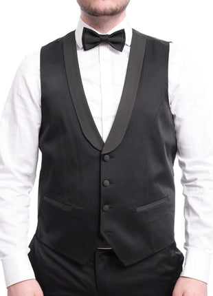 Cemden TUXEDOS Cemden Extra Slim Fit Textured Hunter Green One Button Tuxedo With Matching Vest