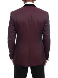 Thumbnail for Cemden TUXEDOS Cemden Slim Fit Geometric Diamond Sheen Satin Tuxedo Suit With Shawl Lapels