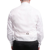 Thumbnail for Cemden TWO PIECE SUITS Cemden Extra Slim Fit White Textured One Button Tuxedo With Matching Vest