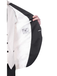 Thumbnail for Cemden TWO PIECE SUITS Cemden Mens Slim Fit Solid White 1-button 3 Piece Tuxedo Suit With Peak Lapels