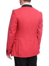 Thumbnail for Cengizhan Baybars Sale Suits Cengizhan Baybars Slim Fit Solid Red Two Button Tuxedo Suit