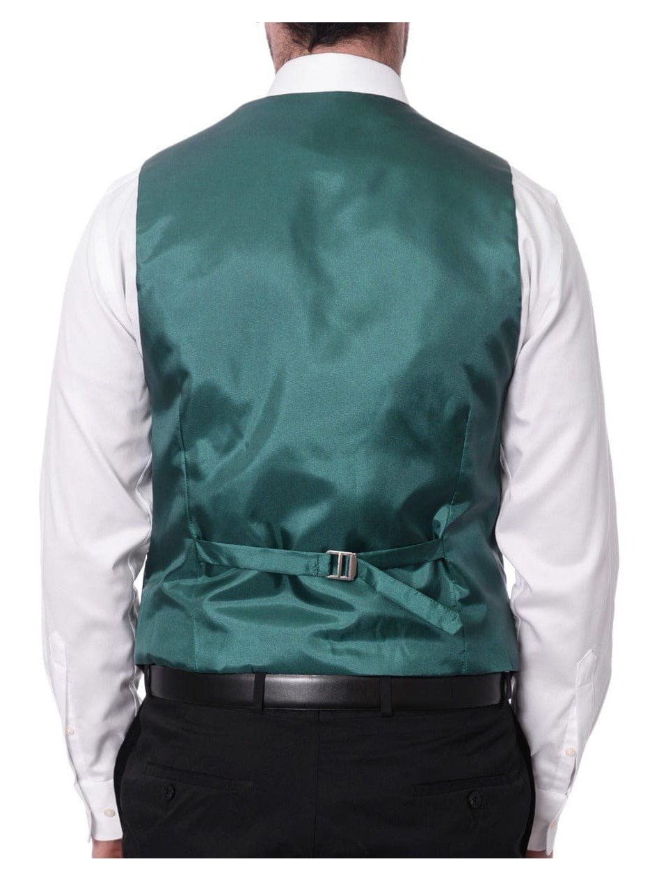 Cengizhan Baybars TWO PIECE SUITS Cengizhan Baybars Mens Slim Fit Emerald Green 3-piece Tuxedo Suit Peak Lapels