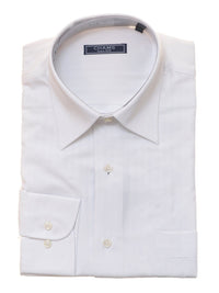 Thumbnail for Chams SHIRTS 14 1/2 32/33 Chams Classic Fit White Tonal Striped Fine Combed Cotton Dress Shirt