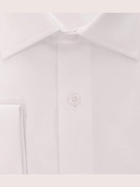 Thumbnail for Christopher Lena Bestselling Items Mens Classic Fit White 2 Ply Cotton Wrinkle Free French Cuff Dress Shirt