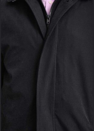 Cianni Cellini Dress Coats Men's Rain-proof Iconic Black Trench Coat Jacket With Removable Liner