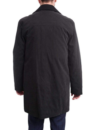 Cianni Cellini Dress Coats Men's Rain-proof Iconic Black Trench Coat Jacket With Removable Liner