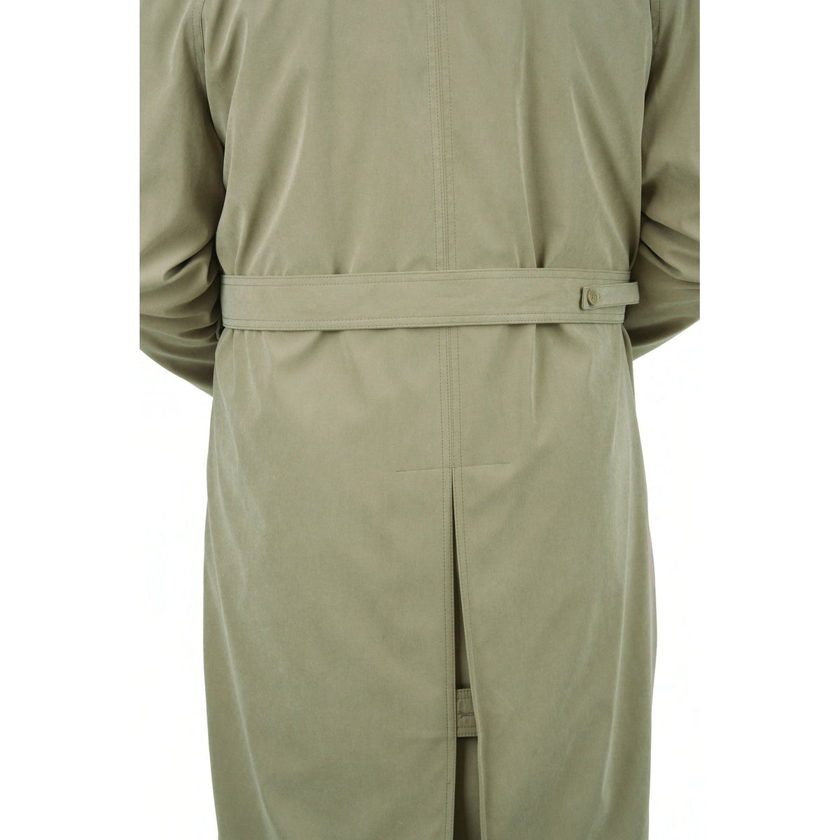 Cianni Cellini OUTERWEAR Men&#39;s Single Breasted Beige Long Trench Coat Jacket With Removable Belt &amp; Liner