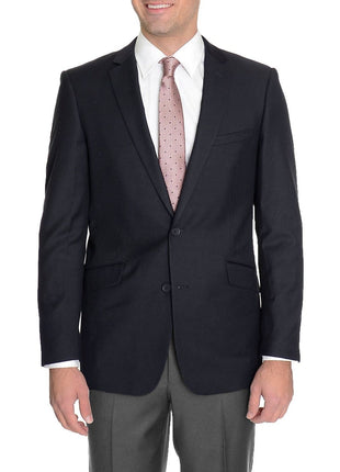 navy blue two button men's blazer