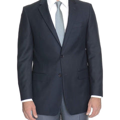 Creativo Mens Bestselling Jackets Navy / 38S Mens Classic Fit Solid Navy Two Button Suit Jacket Blazer