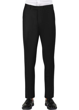 Di'nucci SUITS Di'nucci Black Textured Peak Lapel Wool Suit