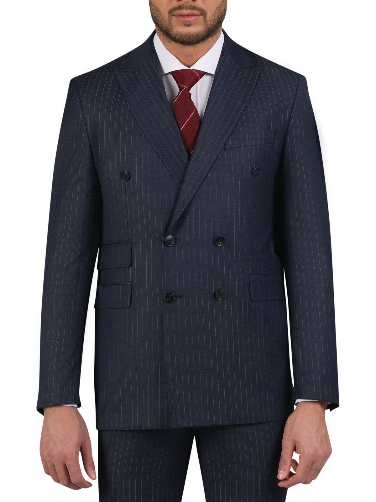 Single-breasted wool tuxedo jacket