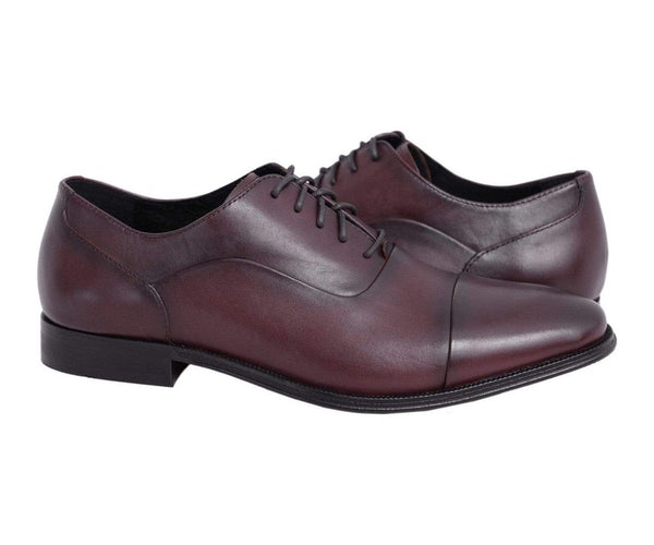 Florsheim Solid Dark Brown Cap Toe Oxford Leather Dress Shoes Florsheim Solid Dark Brown Cap Toe Oxford Leather Dress Shoes
