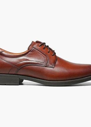 Florsheim SHOES Florsheim Mens Midtown Cognac Brown Oxford Leather Dress Shoes