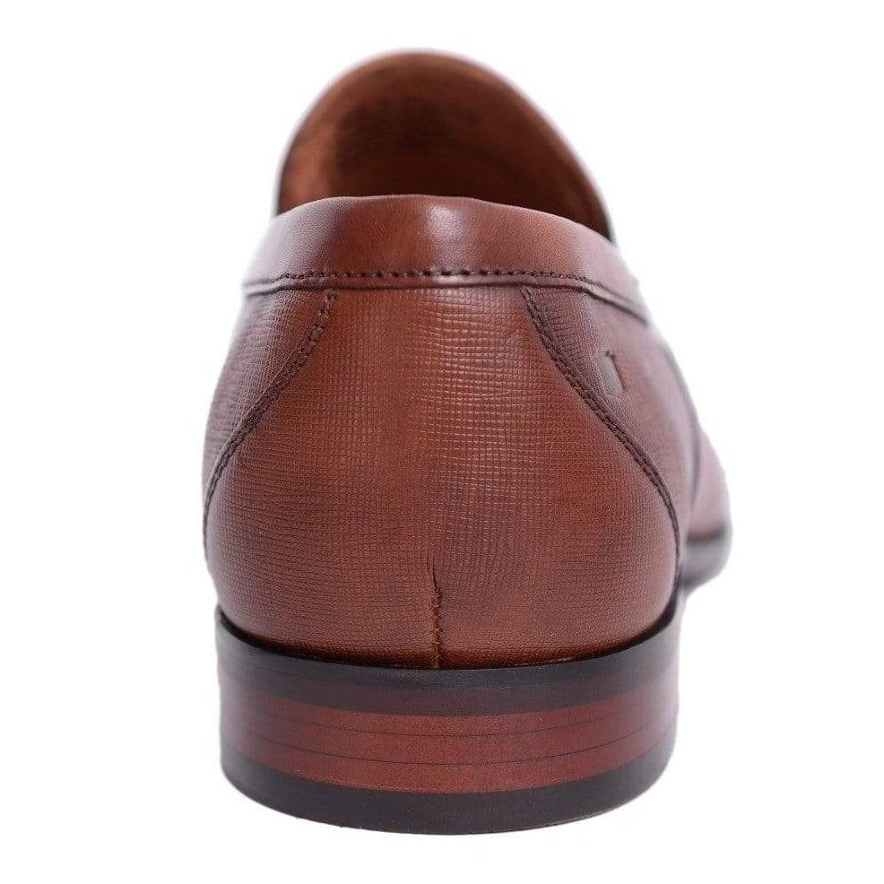 Florsheim SHOES Florsheim Postino Cognac Brown Slip On Leather Dress Shoes