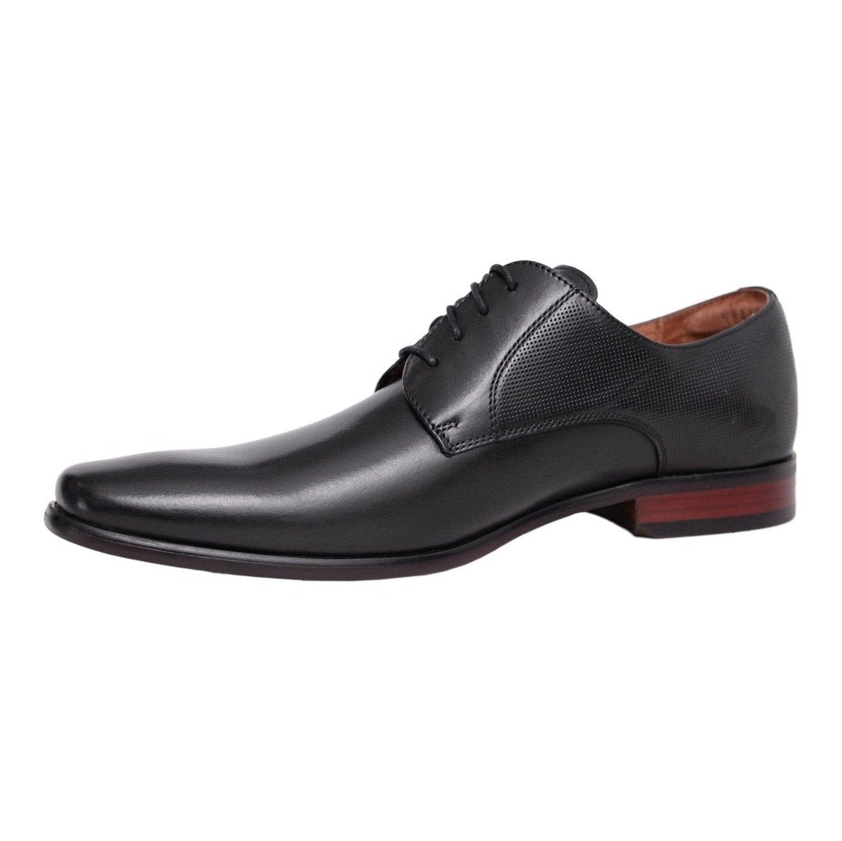 Florsheim SHOES Florsheim Postino Textured Black Oxford Leather Dress Shoes